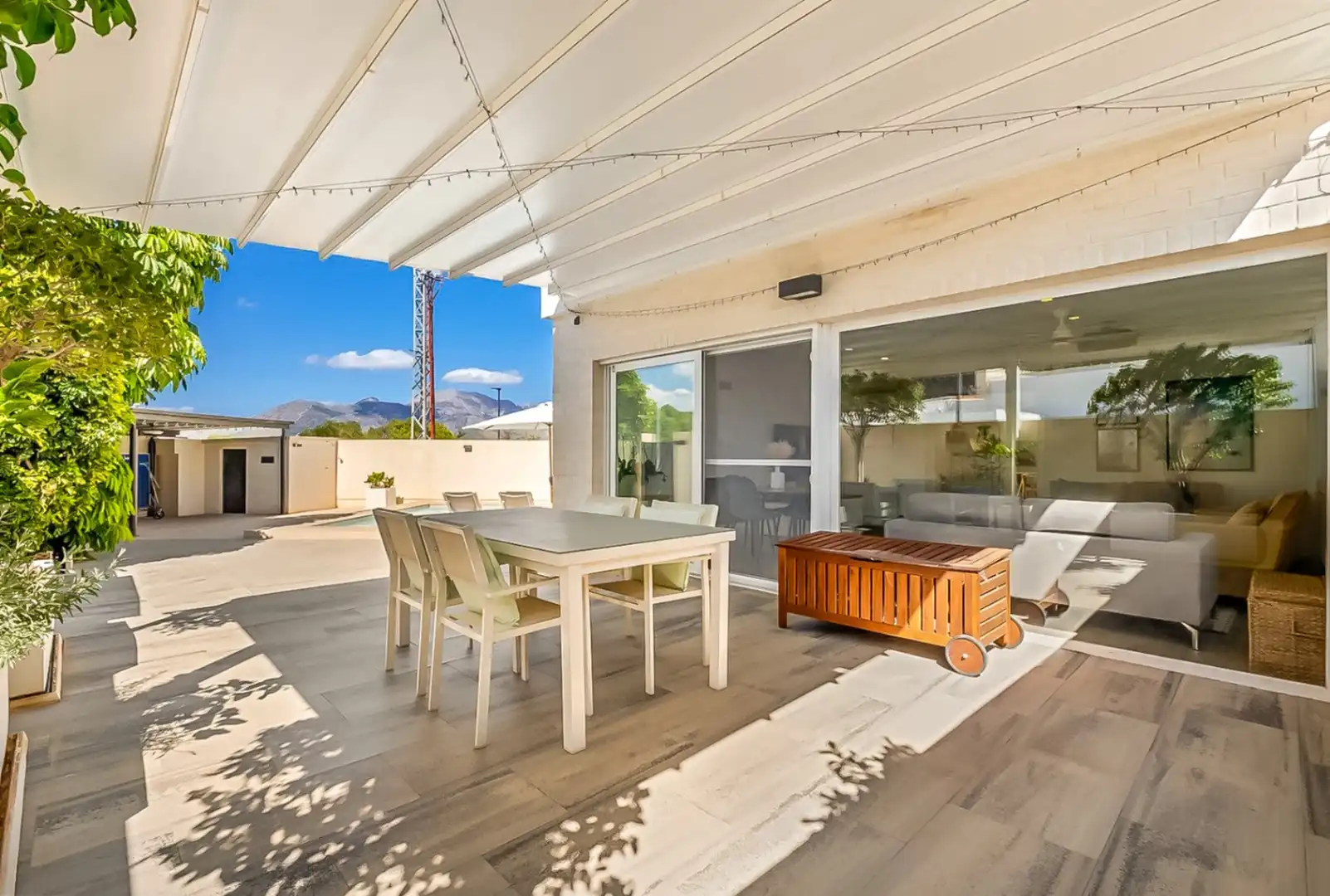 Terraza de Casa o chalet en venta en L'Alfàs del Pi con Aire acondicionado, Calefacción y Piscina