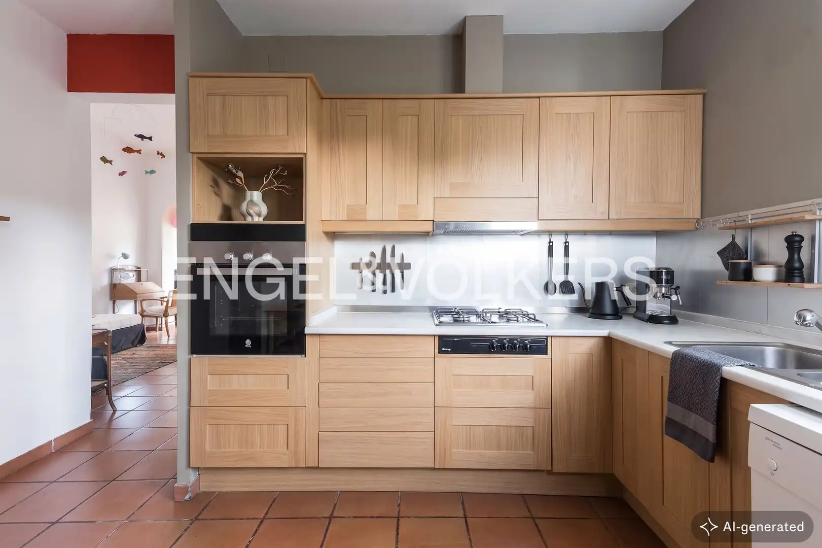Kitchen of Houses for sale in Barcelona  with Heating, Terrace and Storage room