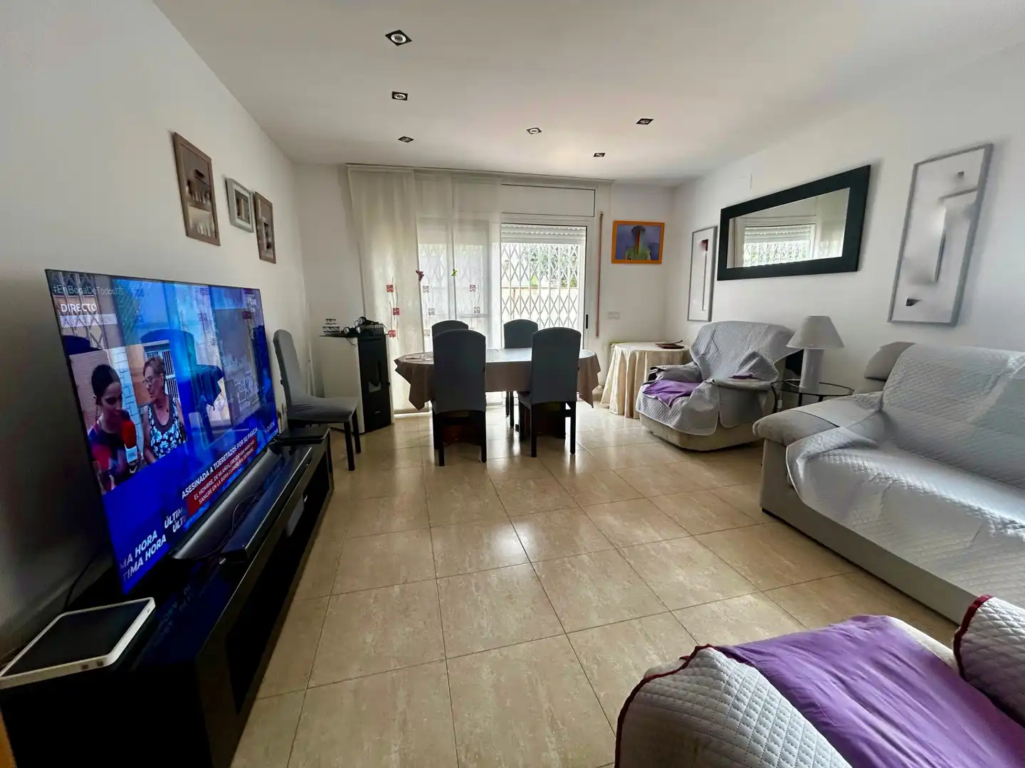 Sala de estar de Casa adosada en venta en Valls con Terraza y Balcón