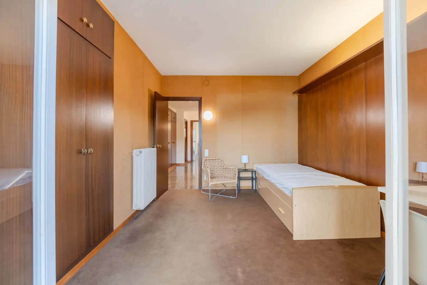 Dormitori de Apartament de lloguer en Girona amb Calefacció, Parquet i Terrassa