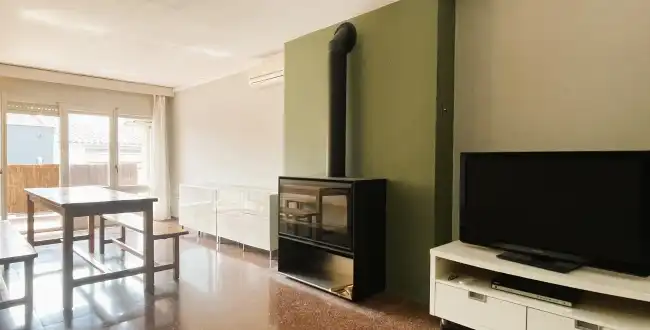 Sala d'estar de Pis en venda en Girona amb Aire condicionat, Traster i Balcó
