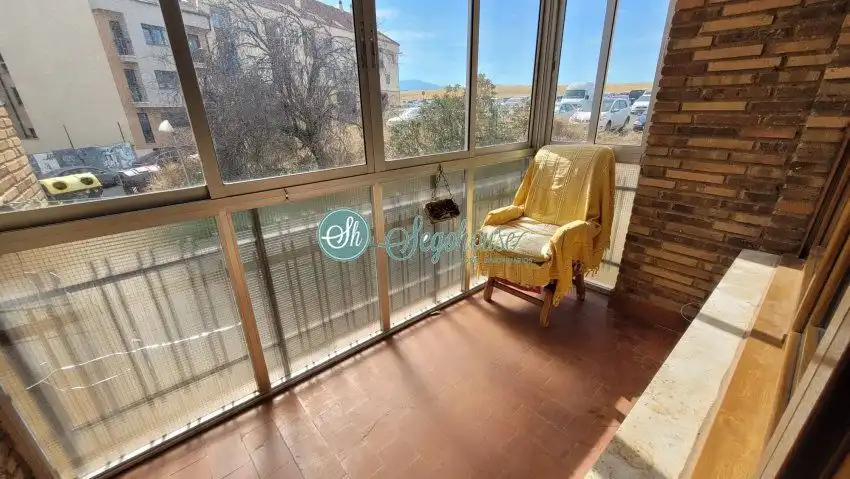 Balcony of Flat for sale in Segovia  with Heating, Parquet flooring and Terrace