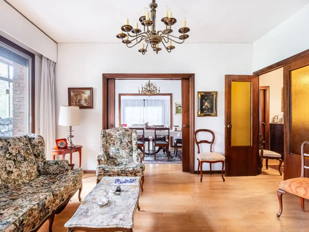 Sala de estar de Piso en venta en  Madrid Capital con Terraza y Balcón