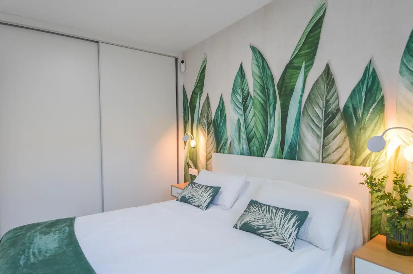 Dormitori de Apartament de lloguer en Mogán amb Aire condicionat, Jardí privat i Terrassa