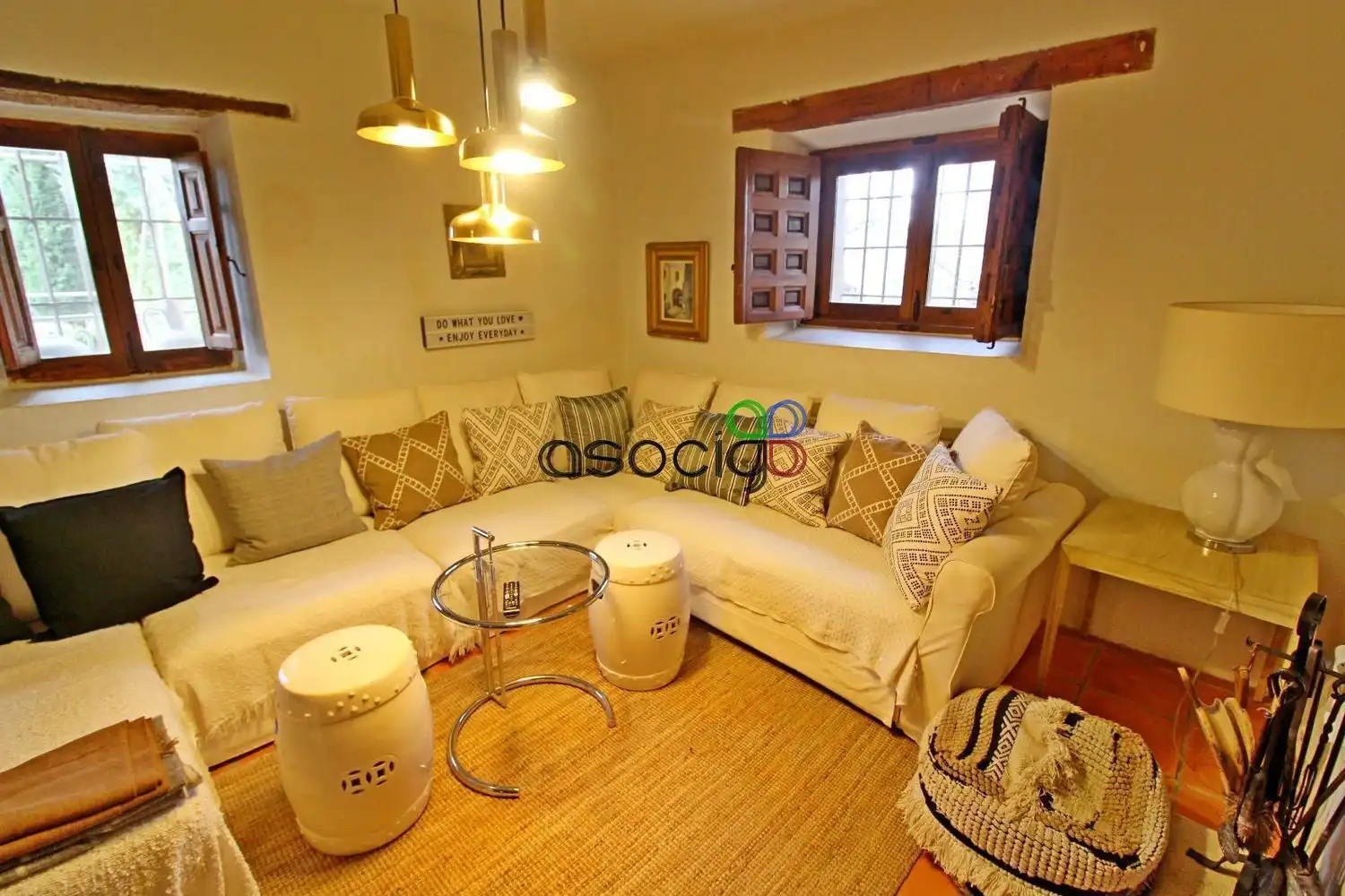 Sala de estar de Casa o chalet en venta en Heras de Ayuso con Jardín privado, Terraza y Piscina