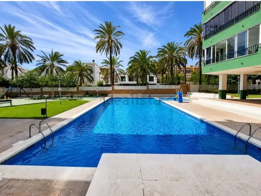 Swimming pool of Flat for rent in Benicasim / Benicàssim  with Air Conditioner, Heating and Furnished