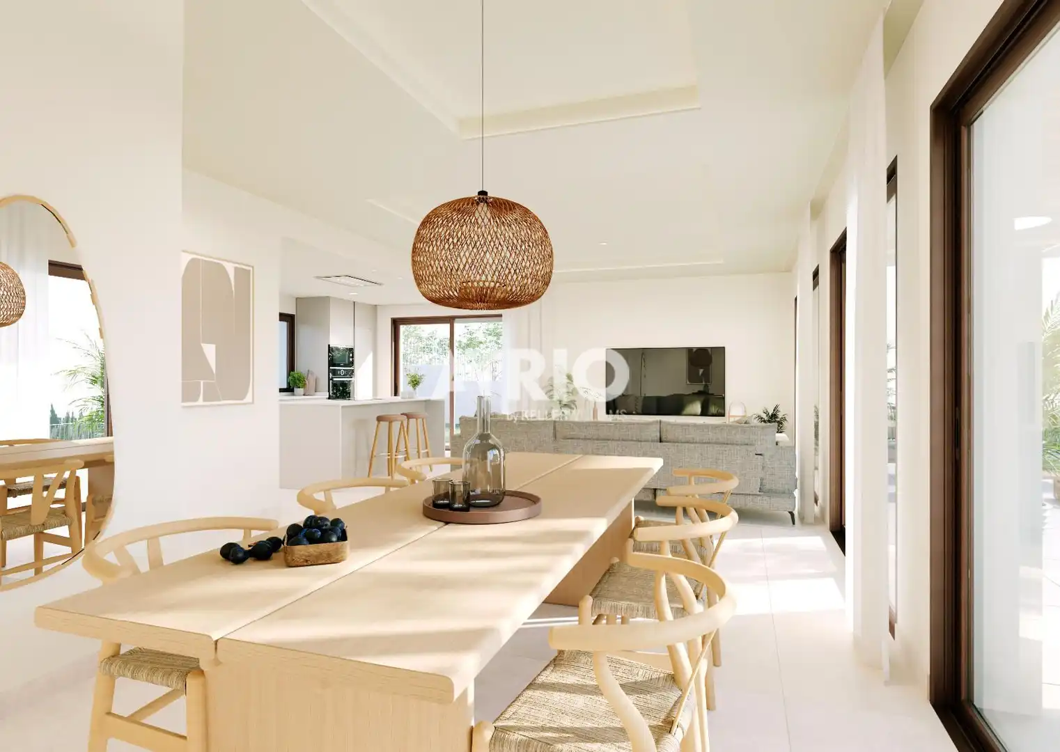 Esszimmer von Einfamilien-Reihenhaus zum Verkauf in Calvià mit Klimaanlage, Privatgarten und Terrasse