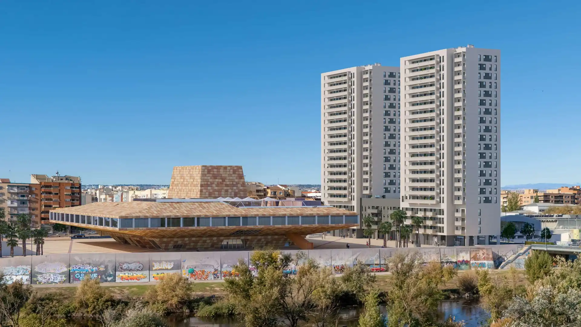Außenansicht von Wohnung zum Verkauf in Lleida mit Klimaanlage, Heizung und Parkett