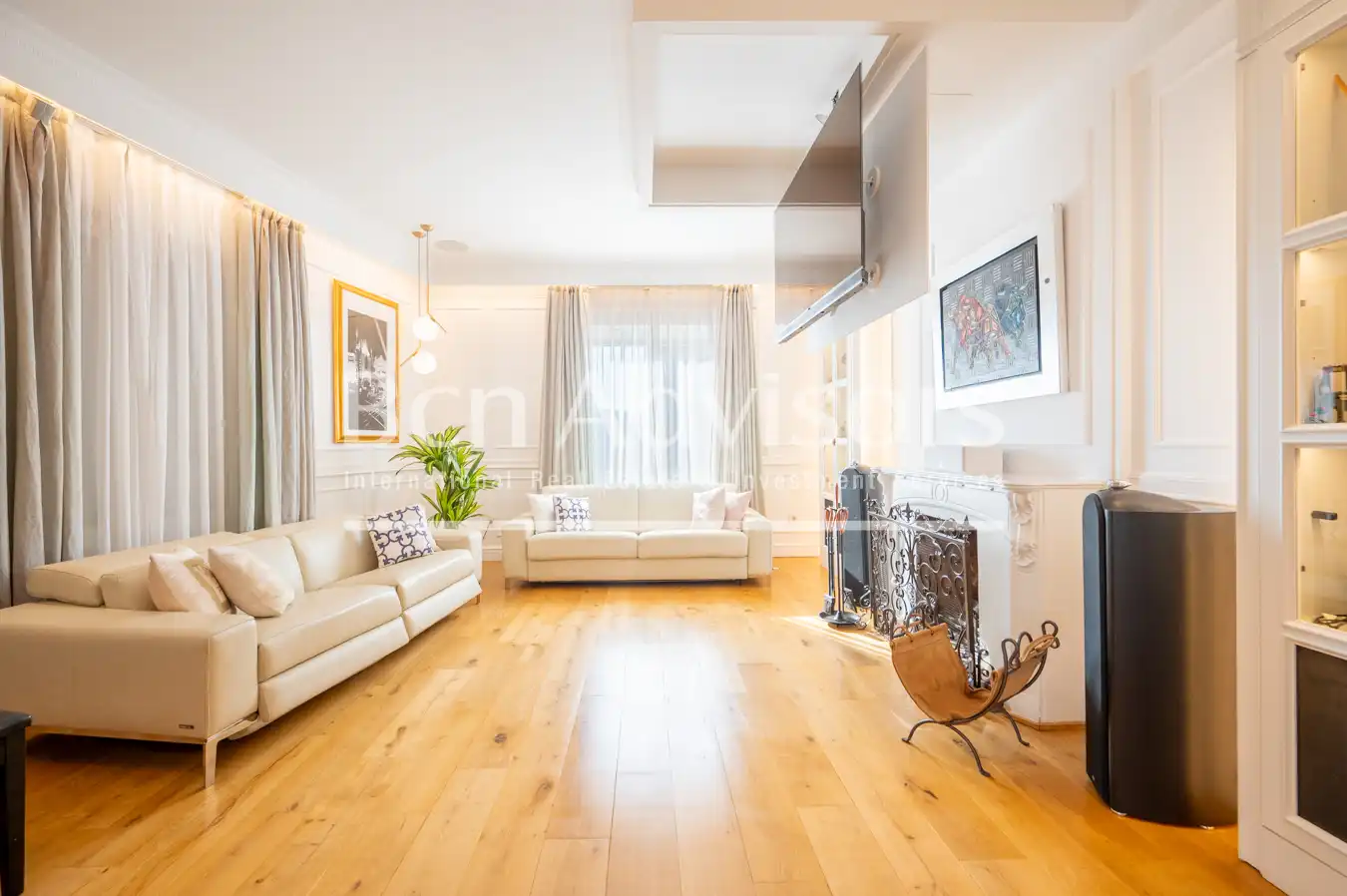Living room of Attic for sale in Barcelona  with Air Conditioner, Heating and Terrace