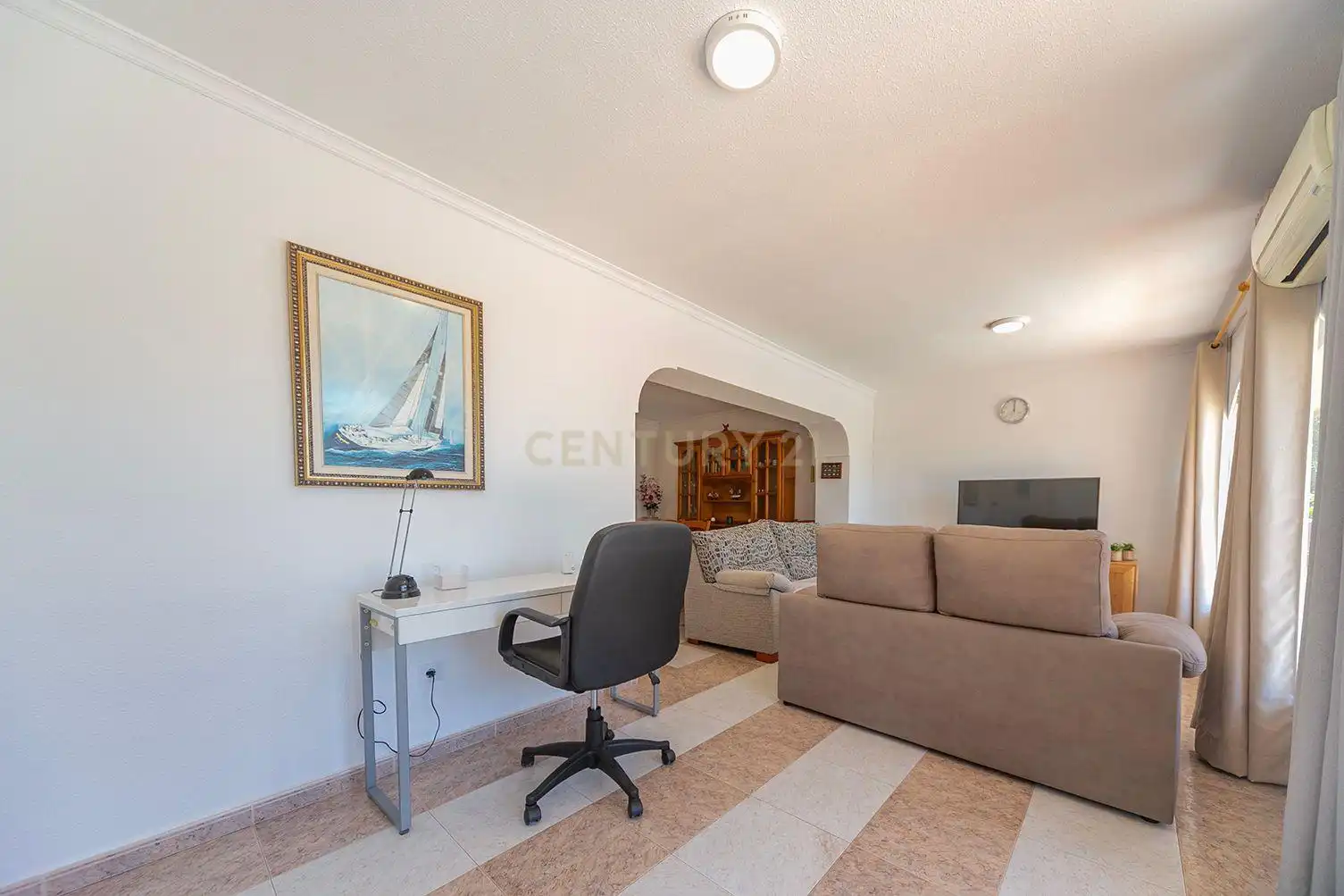 Sala d'estar de Apartament de lloguer en Calpe / Calp amb Piscina comunitària