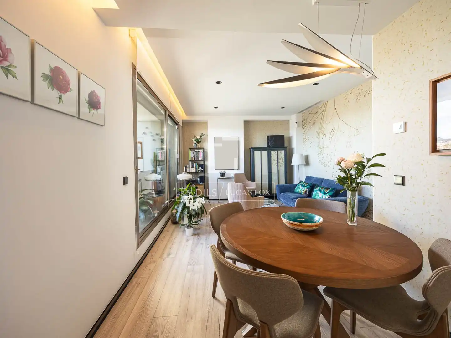 Esszimmer von Dachboden zum Verkauf in Barcelona mit Klimaanlage, Heizung und Terrasse