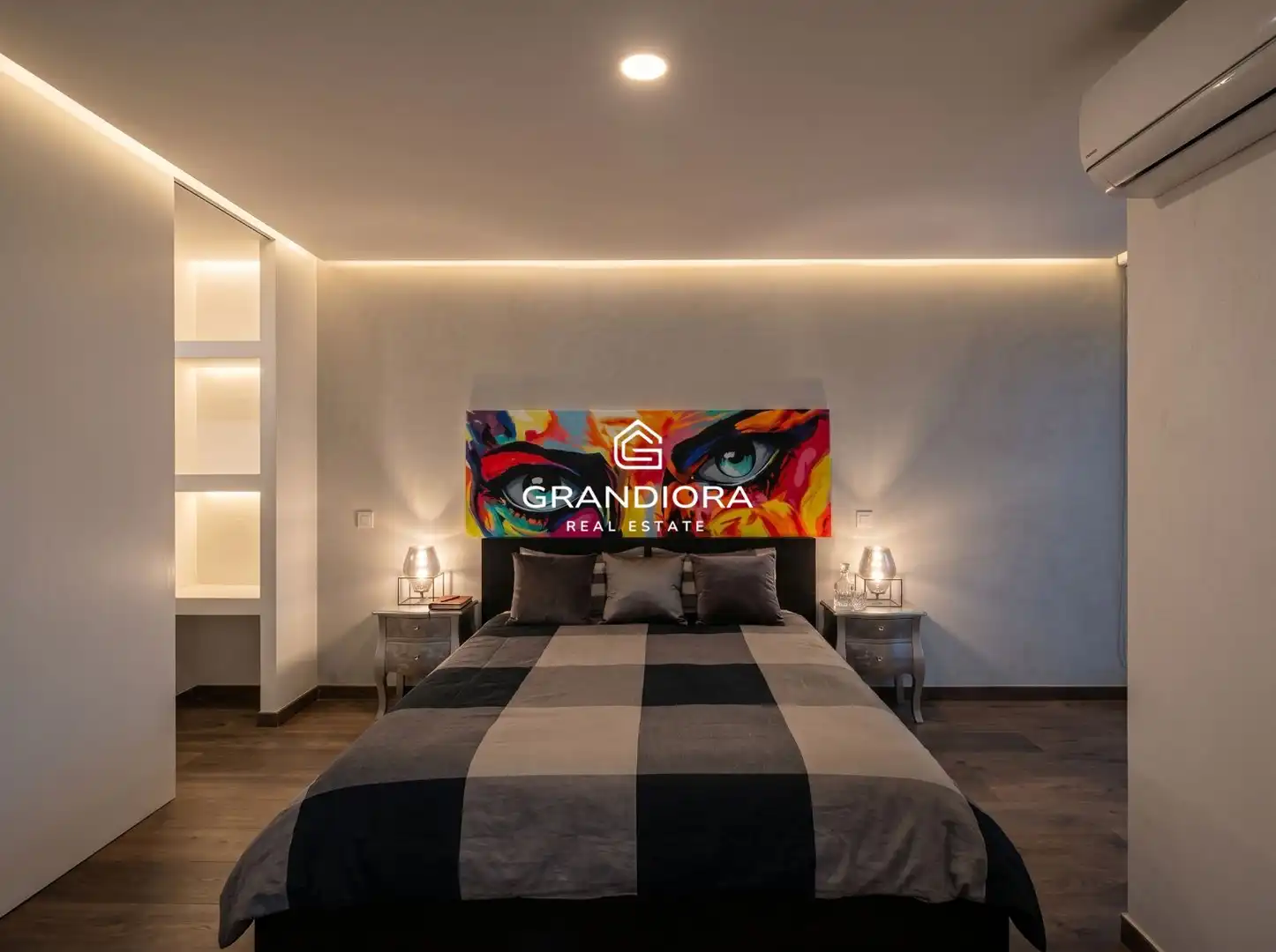 Schlafzimmer von Wohnung zur Miete in Barcelona mit Klimaanlage, Schwimmbad und Möbliert