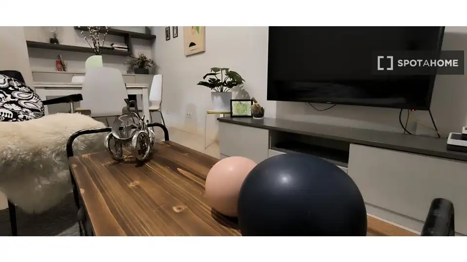 Sala de estar de Piso de alquiler en Madrid con Aire acondicionado, Calefacción y Amueblado