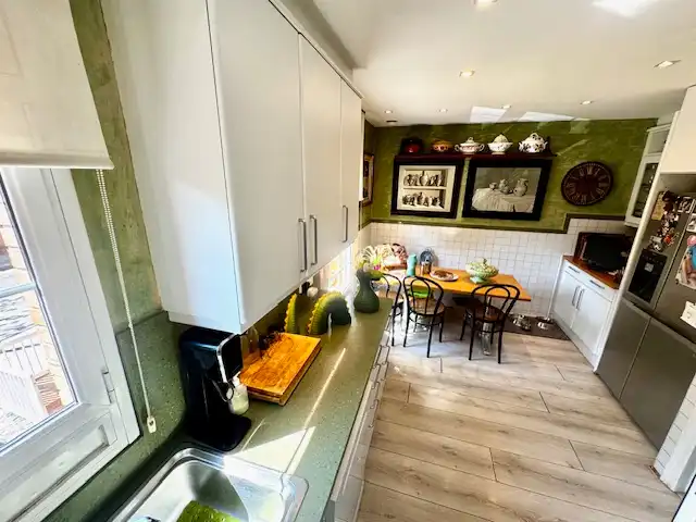 Cocina de Casa adosada en venta en Sant Cugat del Vallès con Aire acondicionado, Calefacción y Parquet
