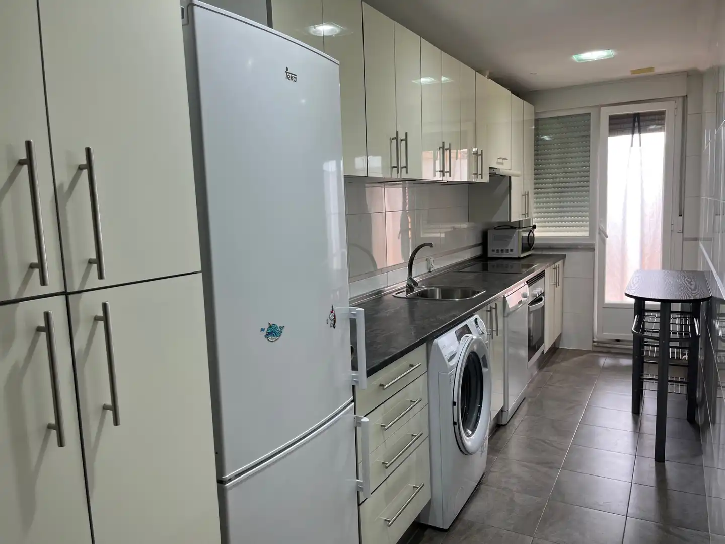 Kitchen of Flat for sale in Castellanos de Moriscos  with Heating, Parquet flooring and Furnished