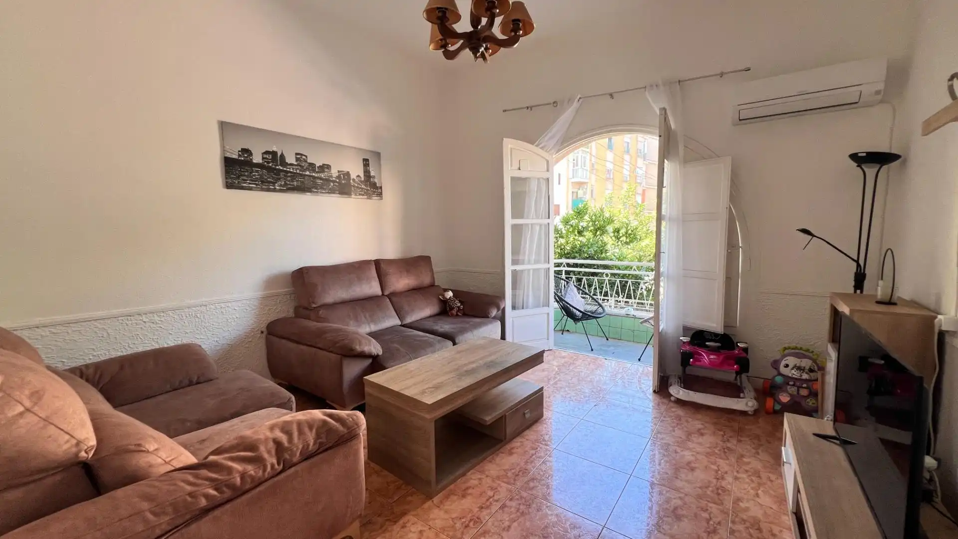 Sala de estar de Piso en venta en Murcia con Balcón