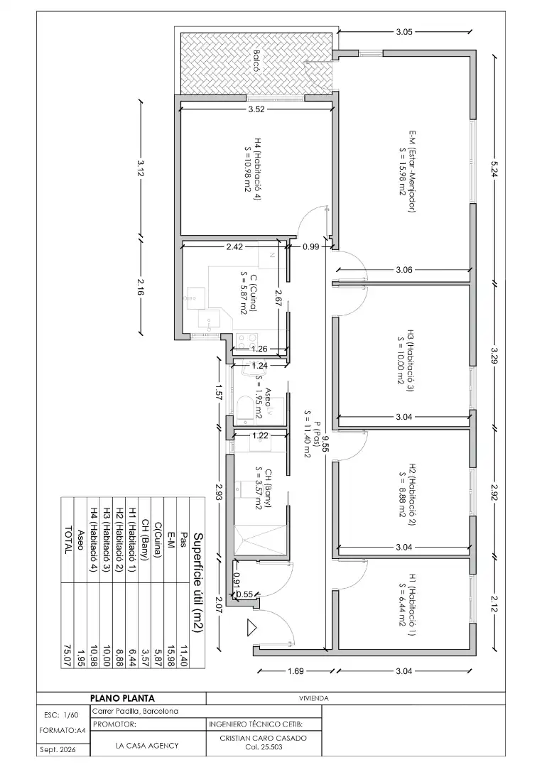Wohnung mit Balkon zum Verkauf in Carrer de Padilla 251, imagen 8