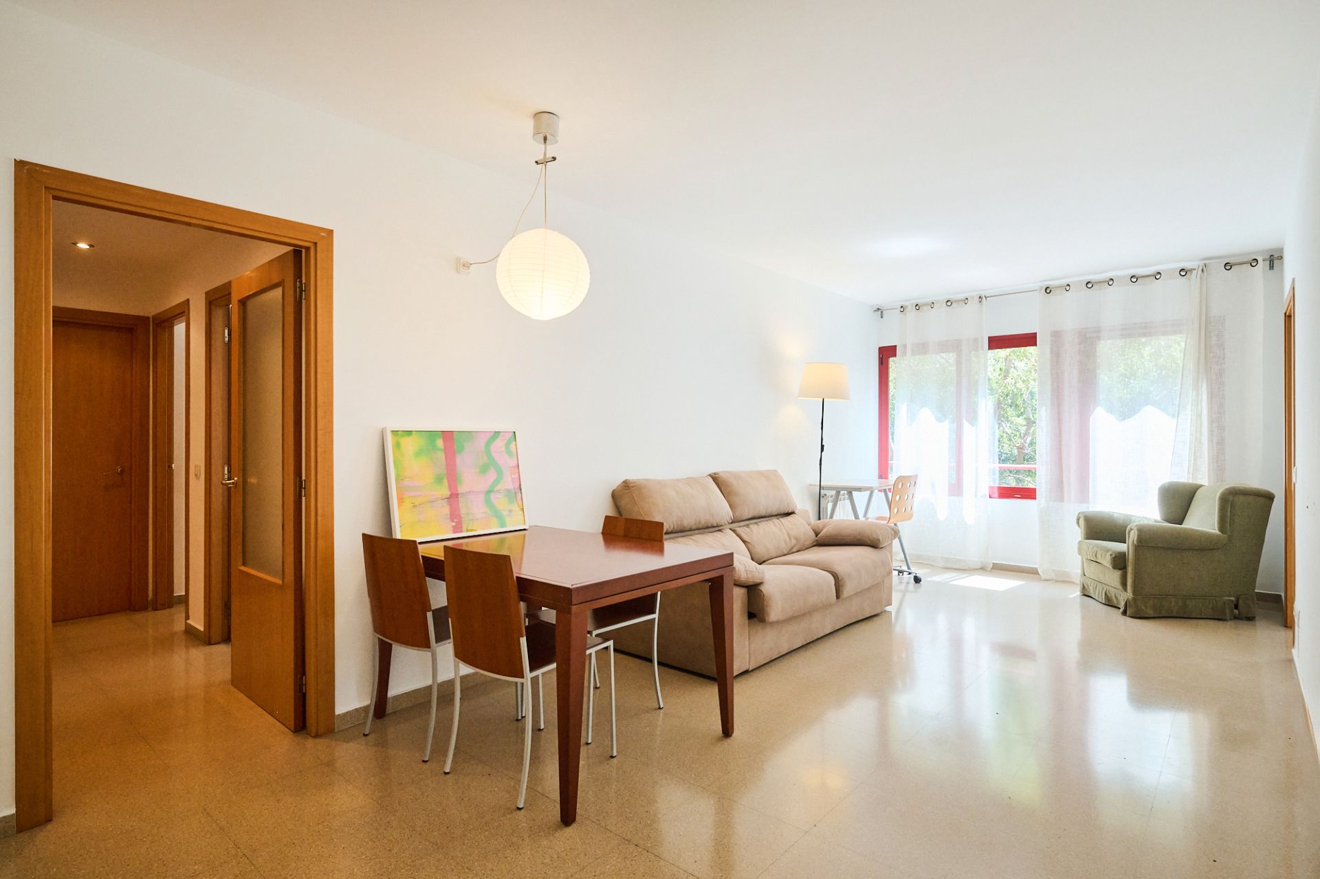Sala d'estar de Pis en venda en  Barcelona Capital amb Calefacció i Moblat