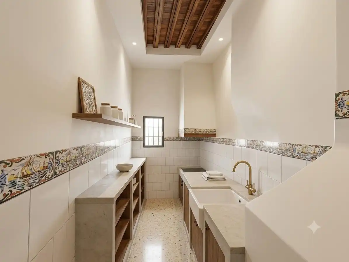 Cuina de Casa o xalet en venda en Alfarb amb Terrassa, Traster i Balcó