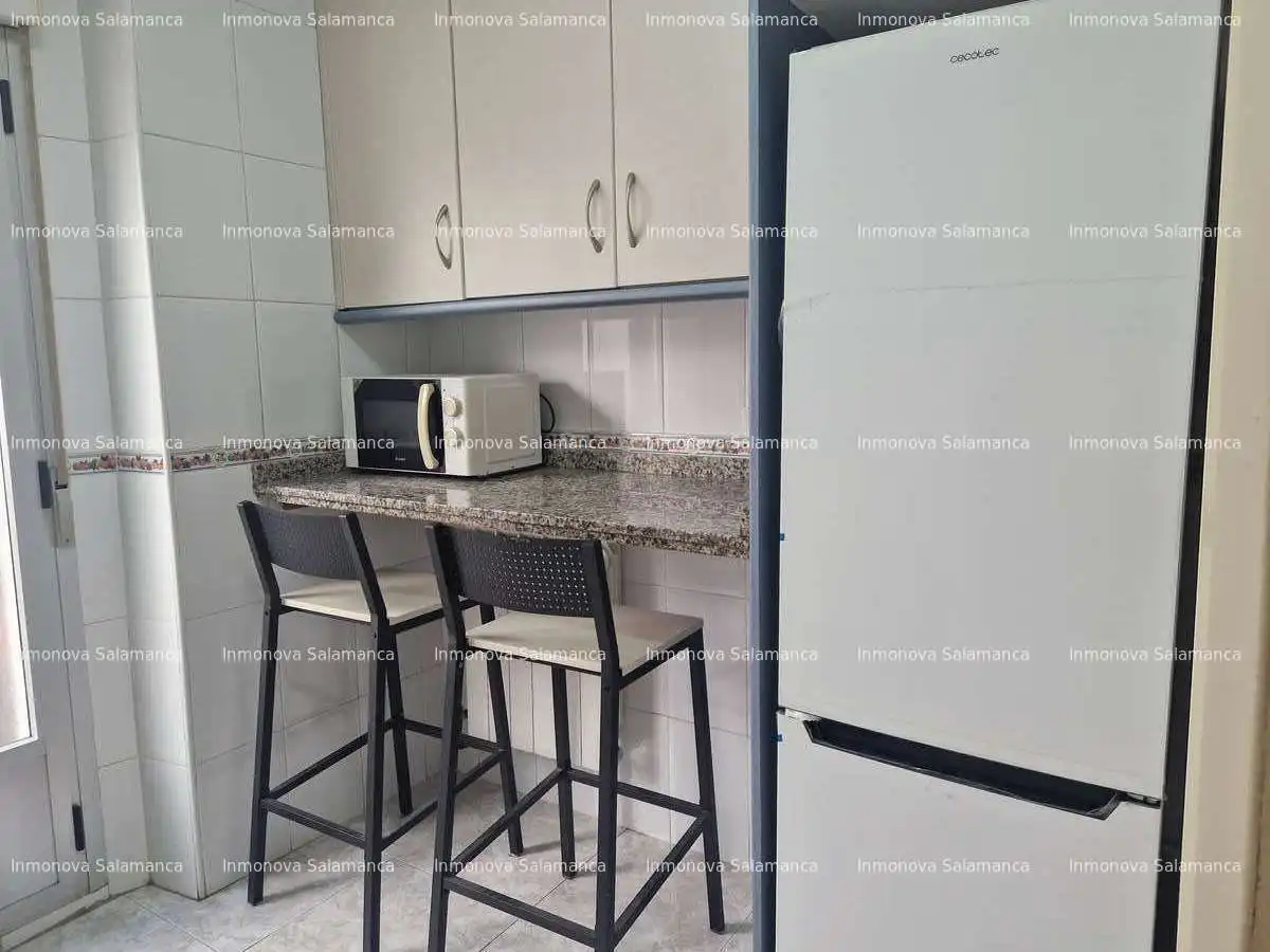 Kitchen of Flat for share in Salamanca  with Heating, Terrace and Furnished