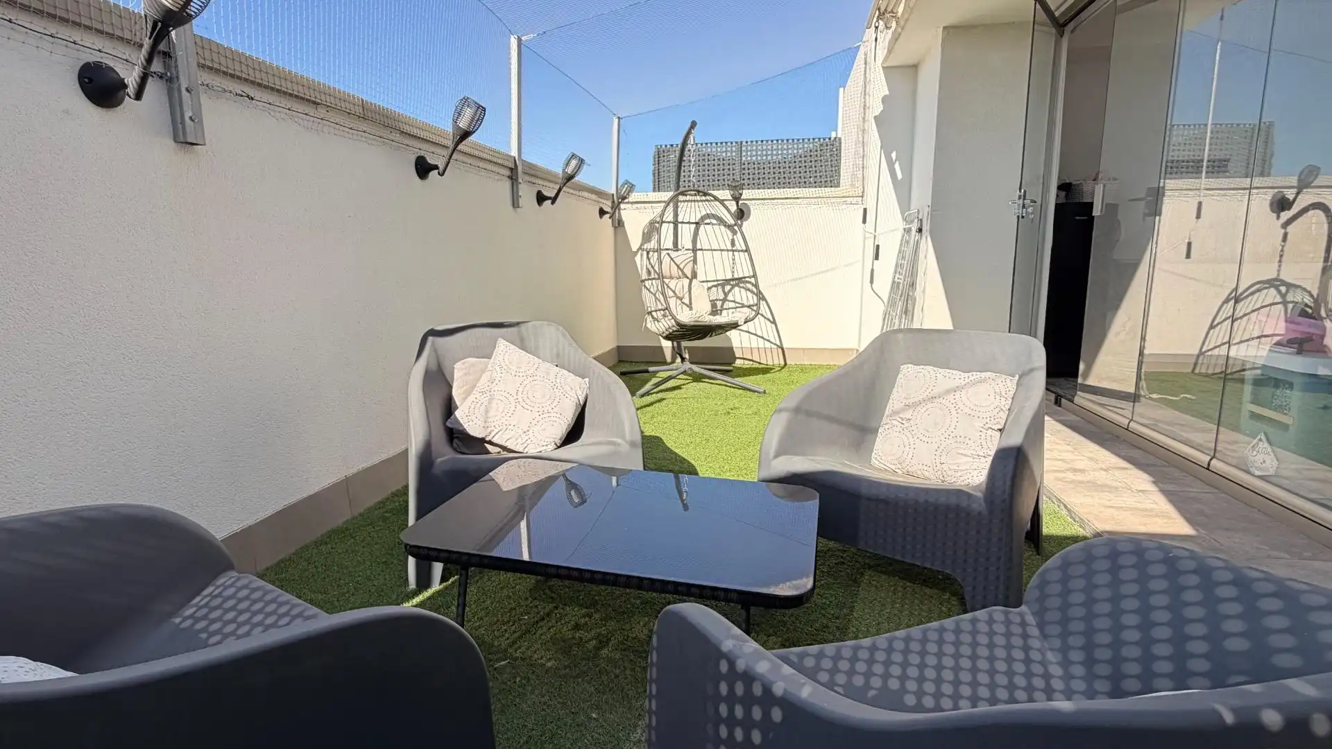 Terrasse von Dachboden zum Verkauf in Elche / Elx mit Heizung, Terrasse und Abstellraum
