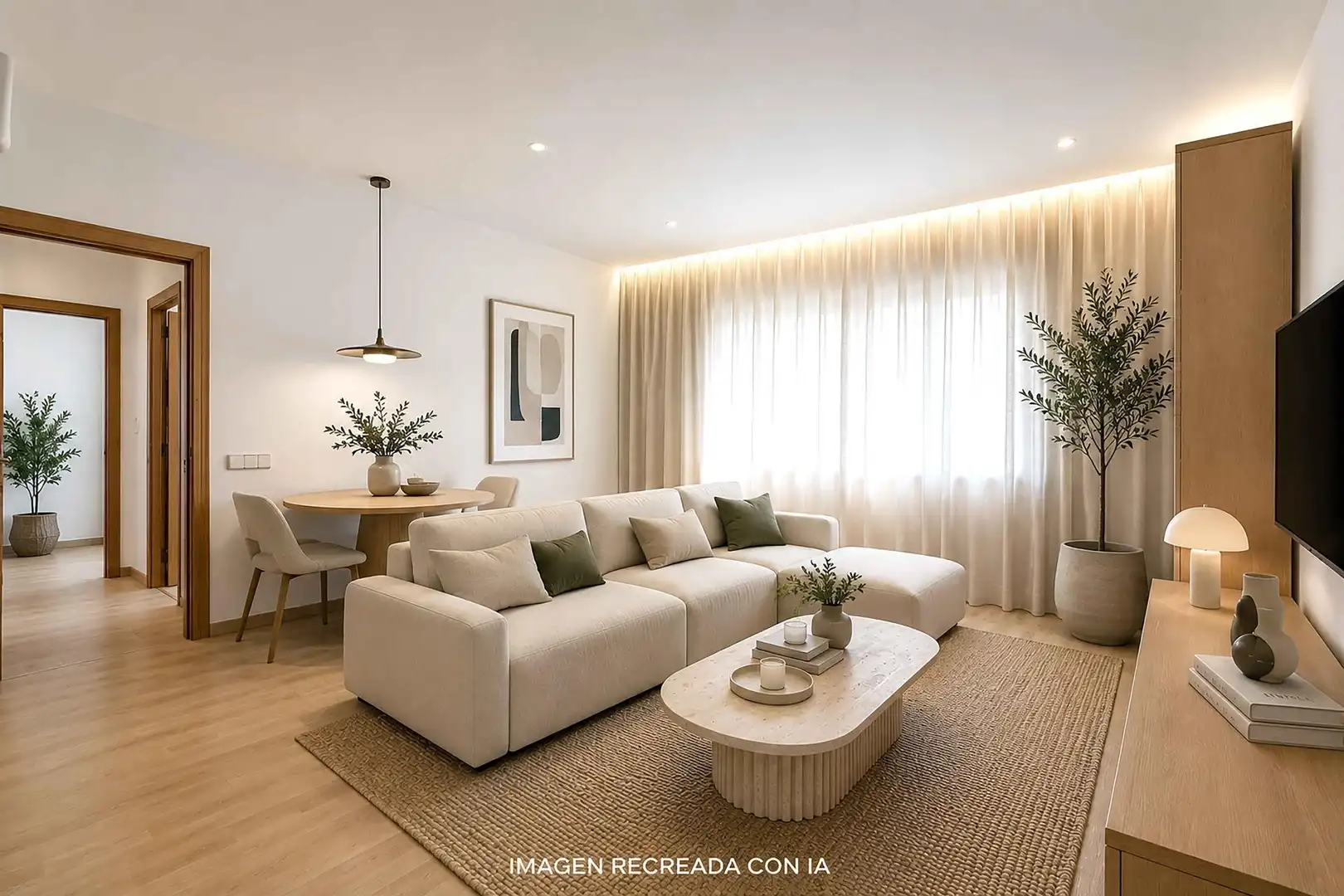 Living room of Flat for sale in Sabadell  with Heating and Parquet flooring