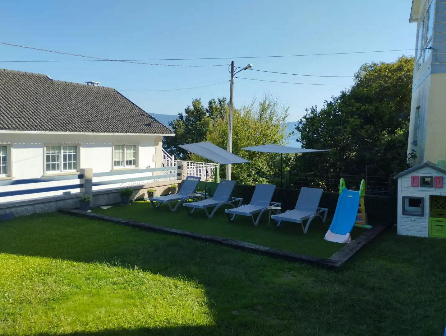 Terrace of Houses for rent in Sanxenxo  with Air Conditioner, Private garden and Terrace