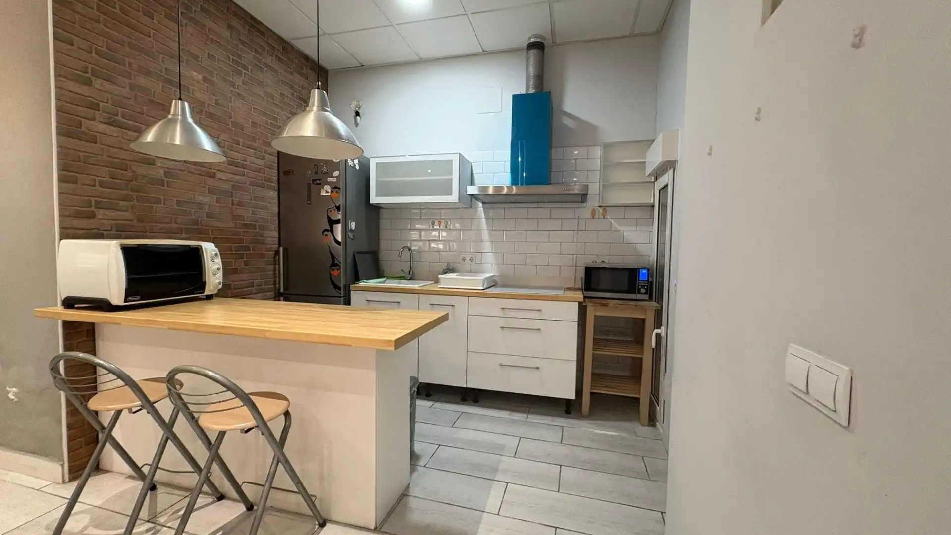 Küche von Wohnung zur Miete in Málaga mit Klimaanlage und Möbliert