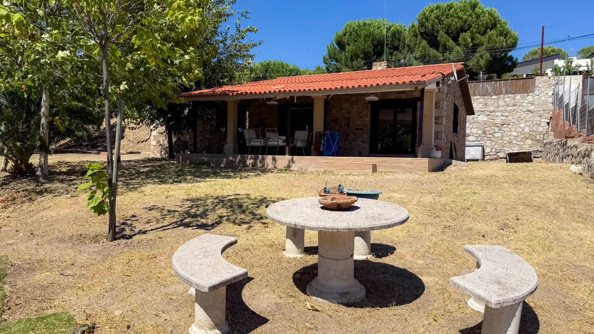 Terrassa de Casa o xalet en venda en Galapagar amb Aire condicionat, Jardí privat i Forn