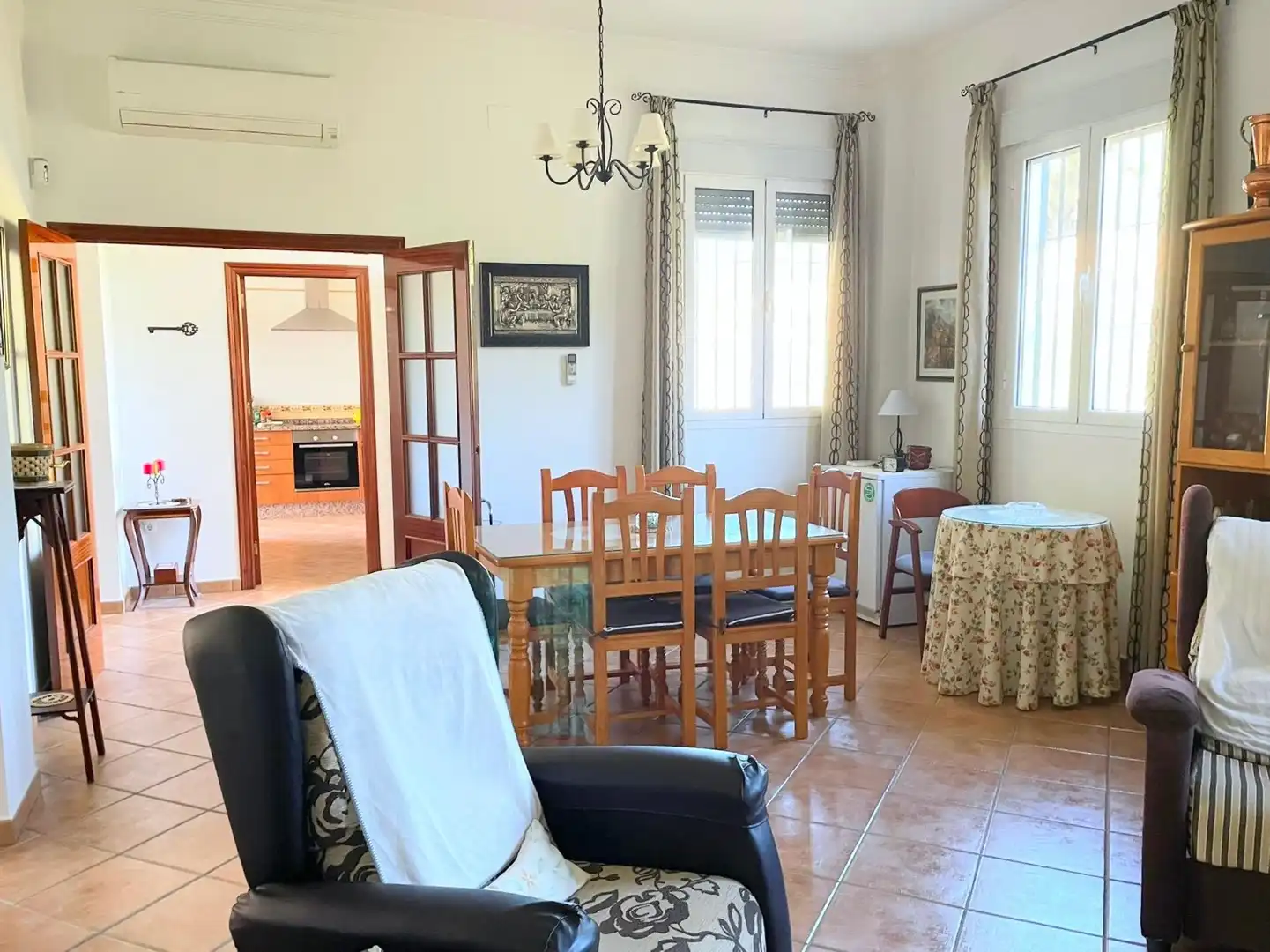Dining room of Houses for sale in Hinojos  with Air Conditioner, Heating and Private garden