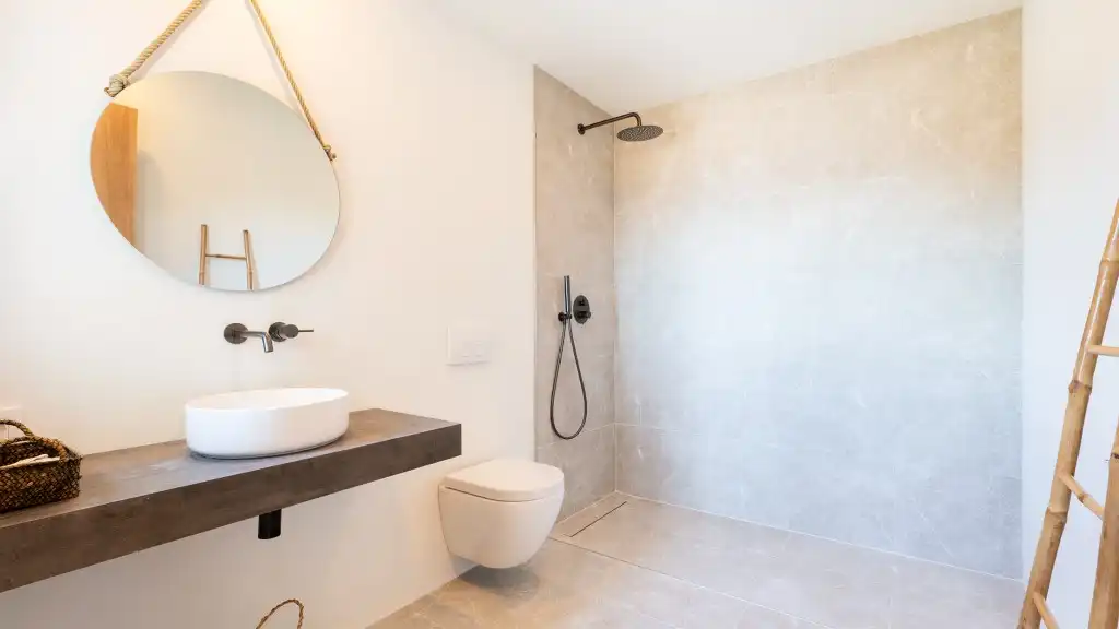 Bathroom of Houses for sale in Banyalbufar  with Air Conditioner, Private garden and Terrace