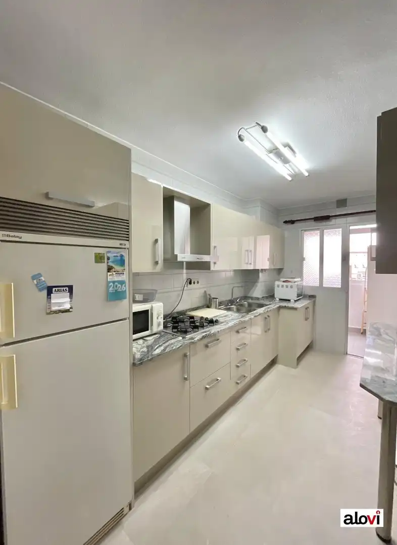 Kitchen of Flat for rent in Granada  with Furnished and Balcony