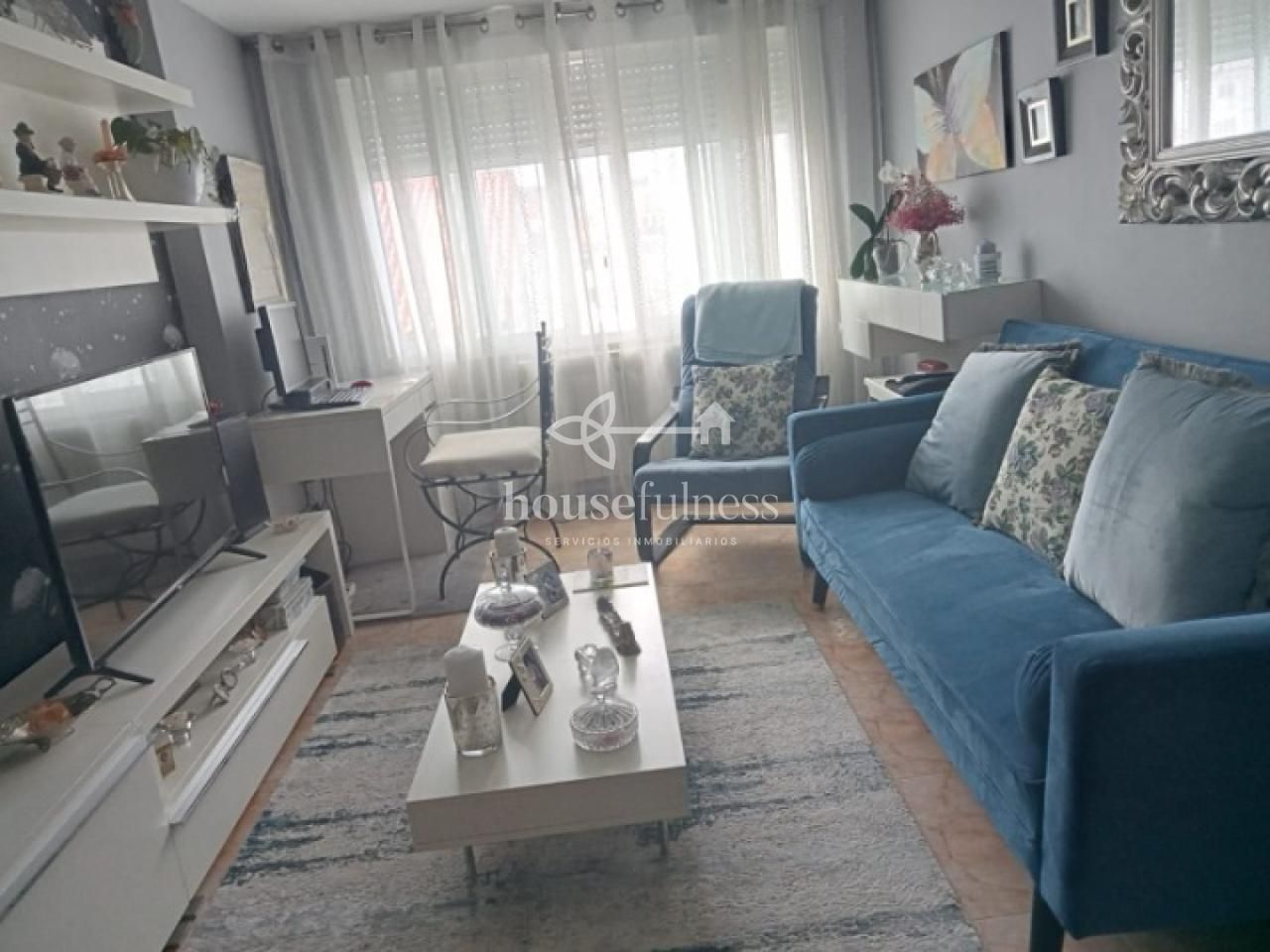 Bedroom of Flat for sale in Ferrol  with Heating, Terrace and Furnished