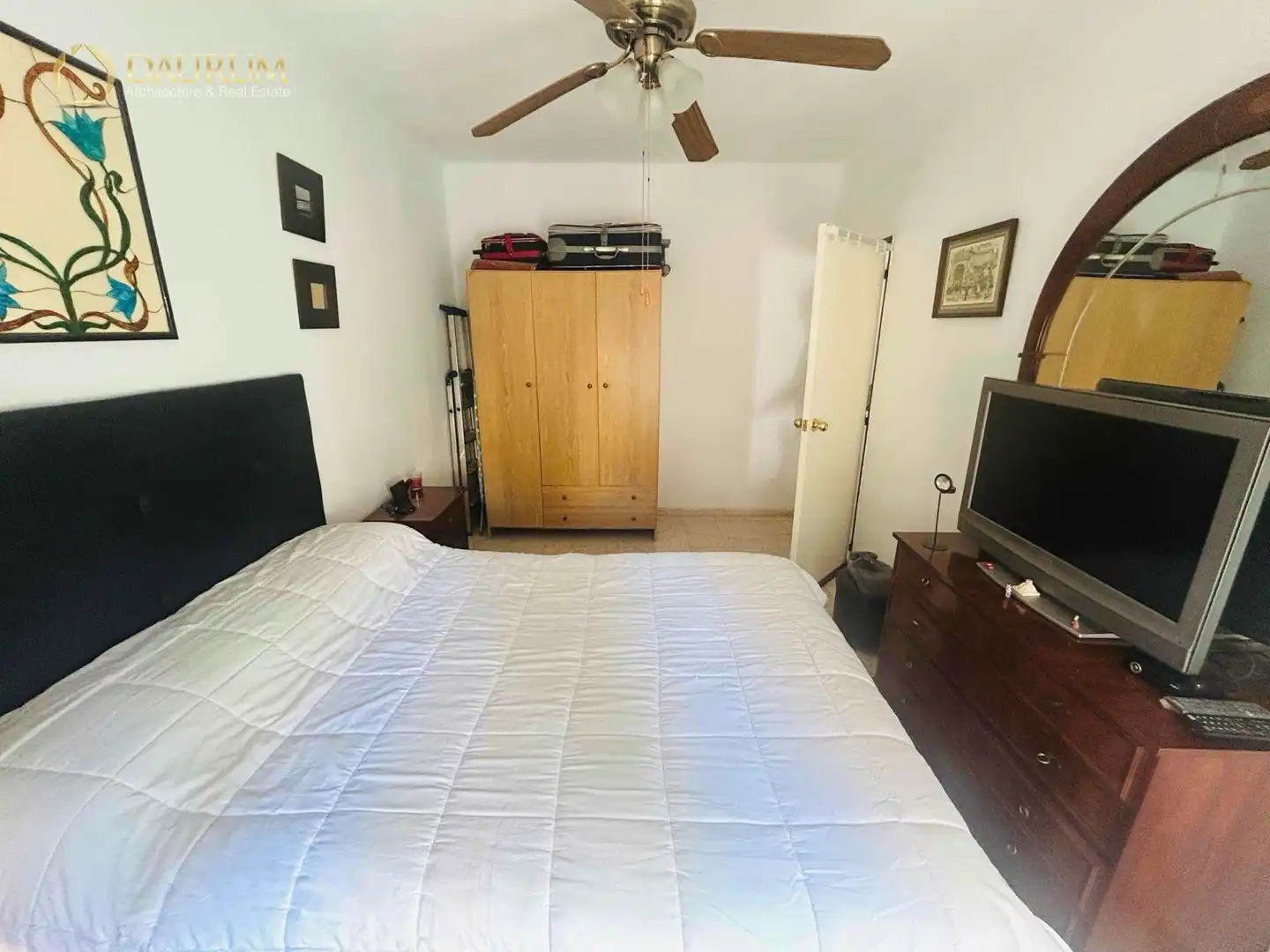 Bedroom of Flat for sale in Málaga  with Air Conditioner, Heating and Furnished