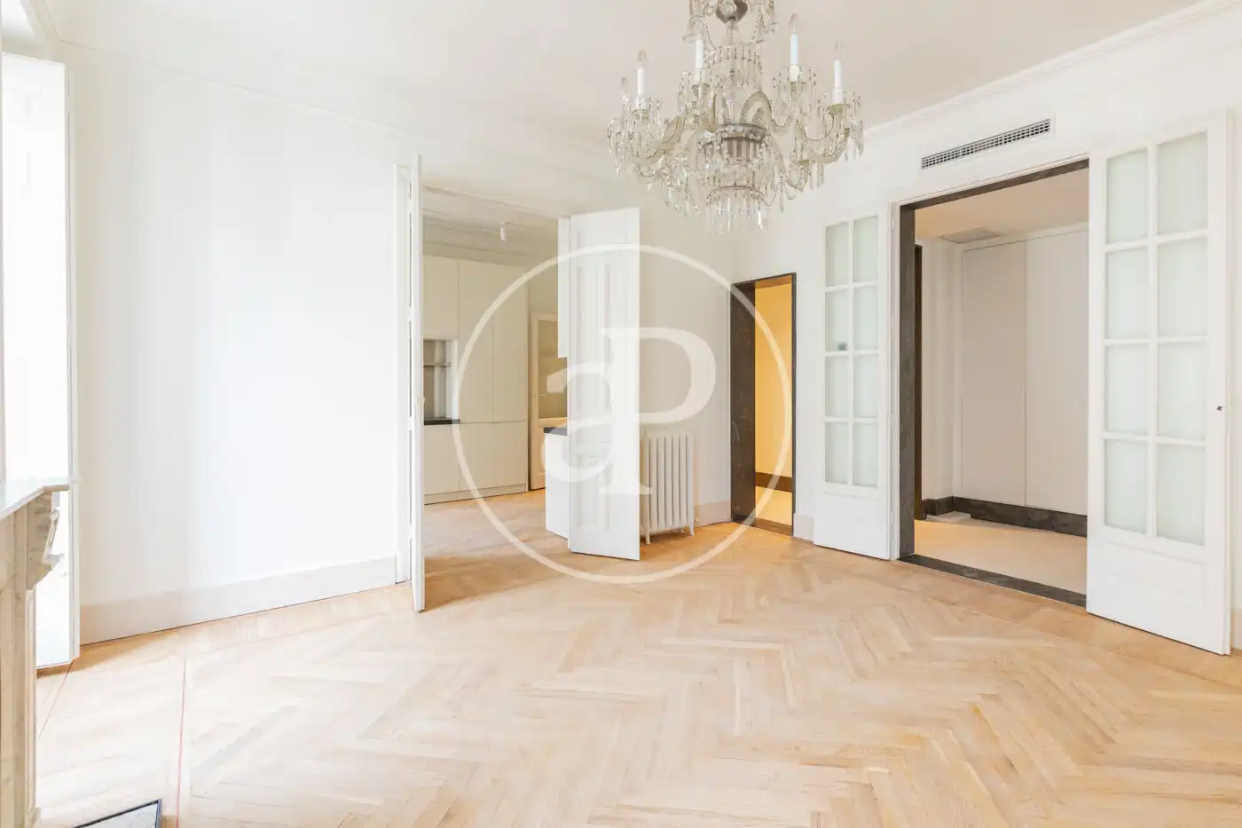 Wohnzimmer von Wohnung zur Miete in Madrid mit Klimaanlage, Heizung und Möbliert