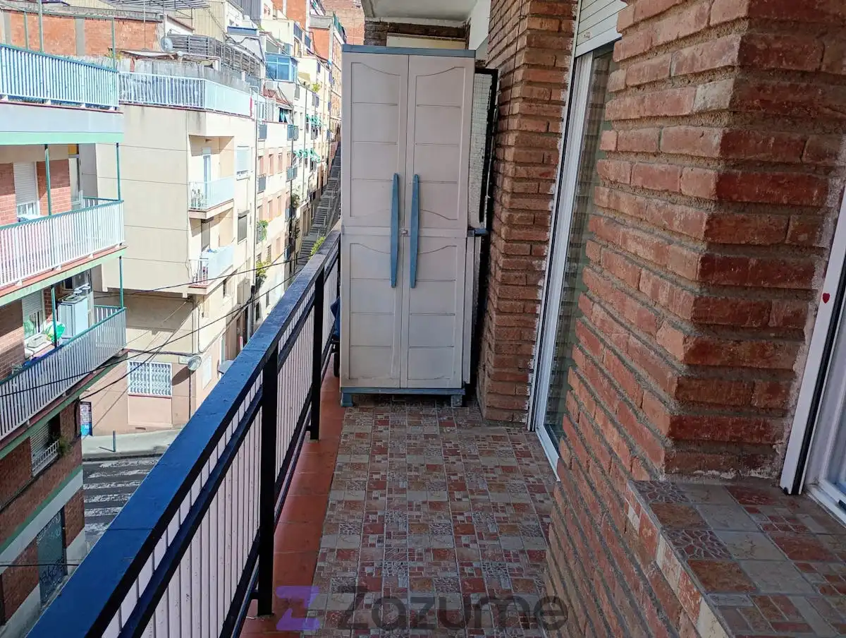 Terraza de Piso de alquiler en Barcelona con Parquet, Horno y Lavadora