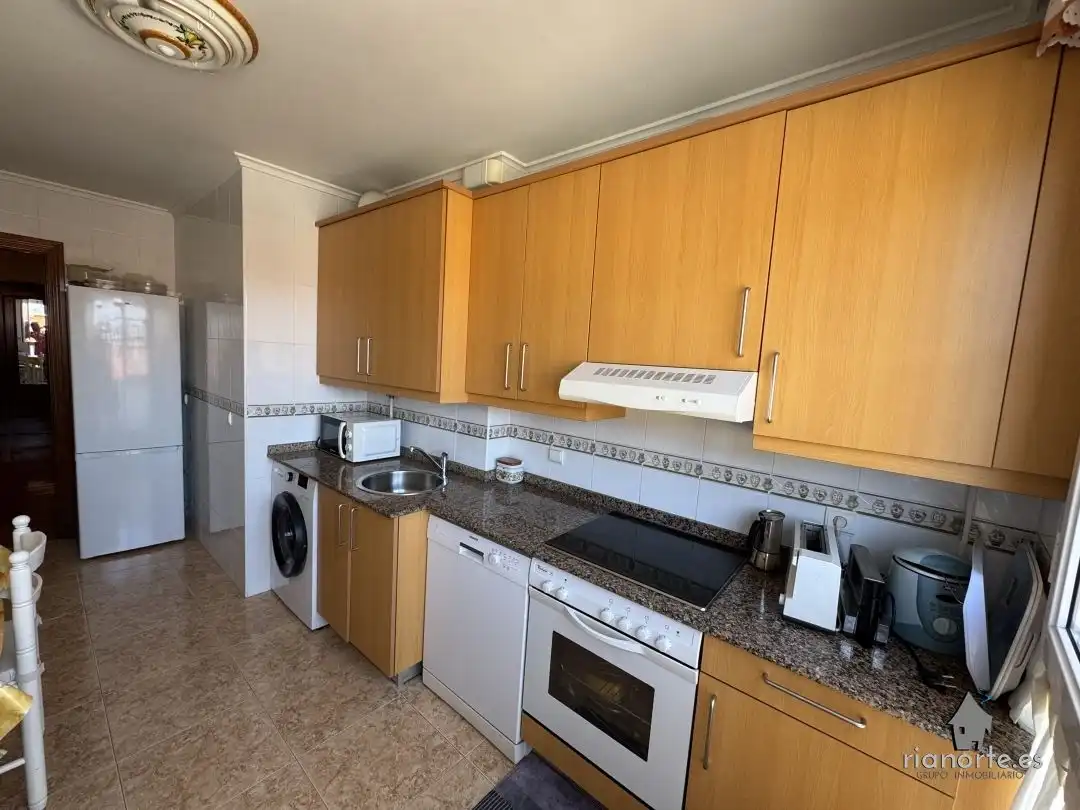 Kitchen of Flat for sale in Ribadesella  with Heating, Terrace and Furnished