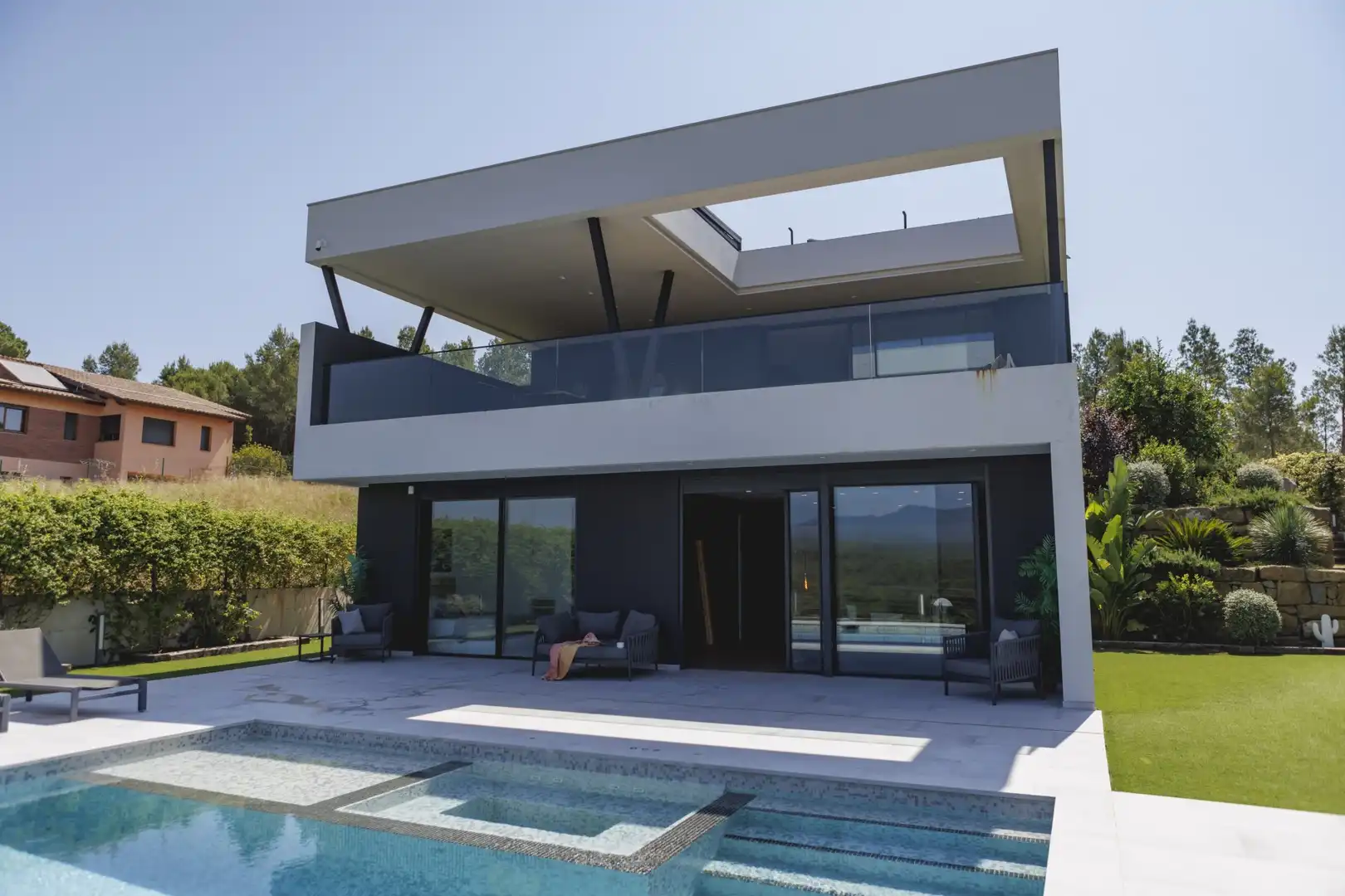 Exterior view of Houses for sale in Sant Julià de Ramis  with Air Conditioner, Heating and Terrace