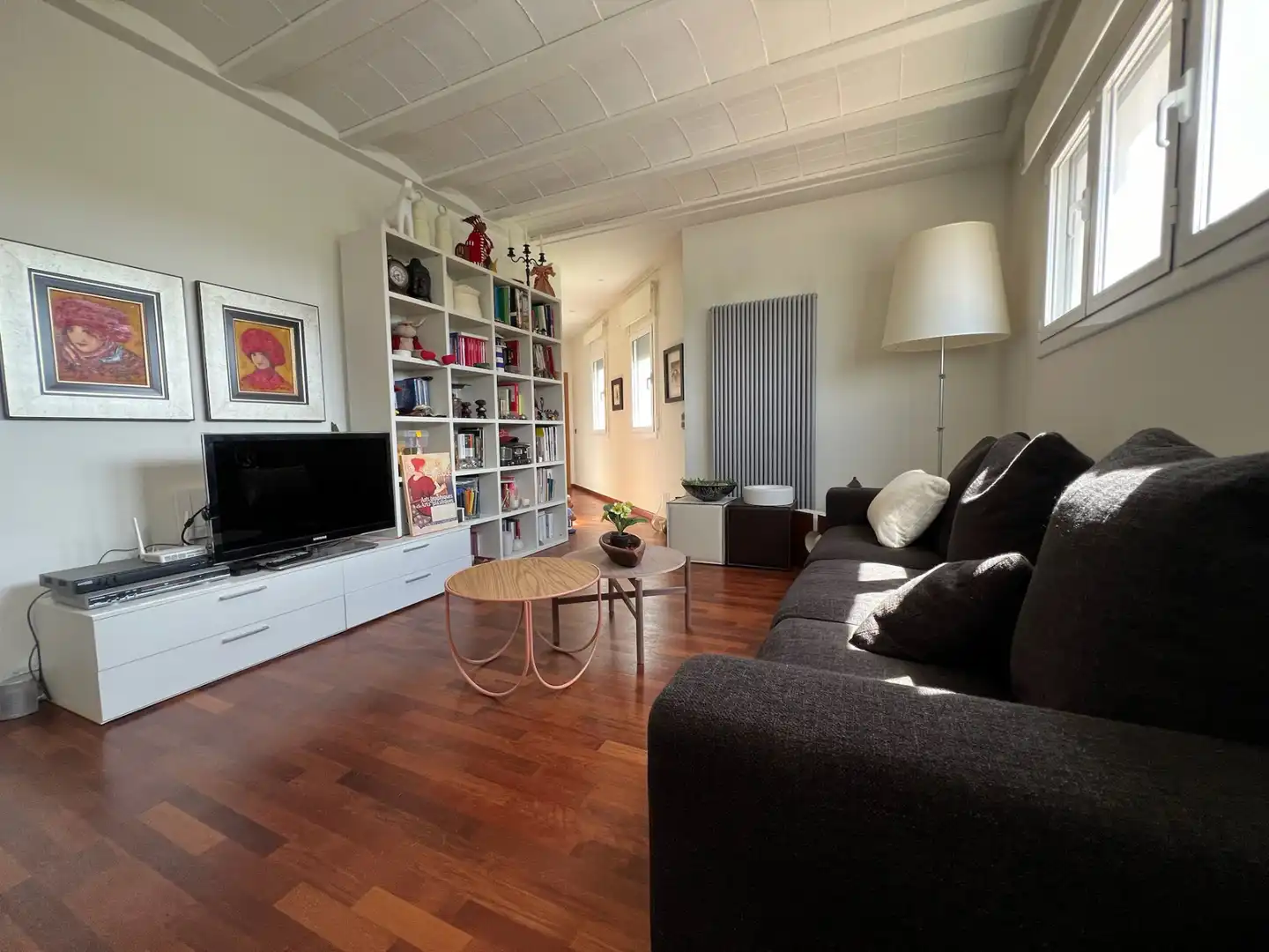 Sala de estar de Casa o chalet de alquiler en Mont-roig del Camp con Aire acondicionado, Jardín privado y Parquet