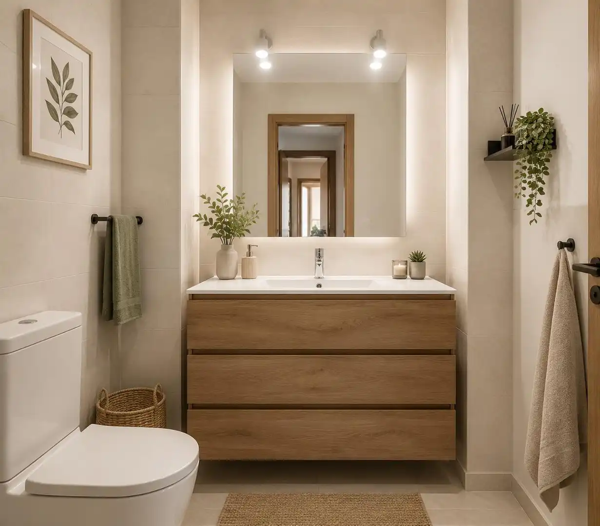 Baño de Casa o chalet en venta en Roquetas de Mar con Aire acondicionado, Jardín privado y Terraza