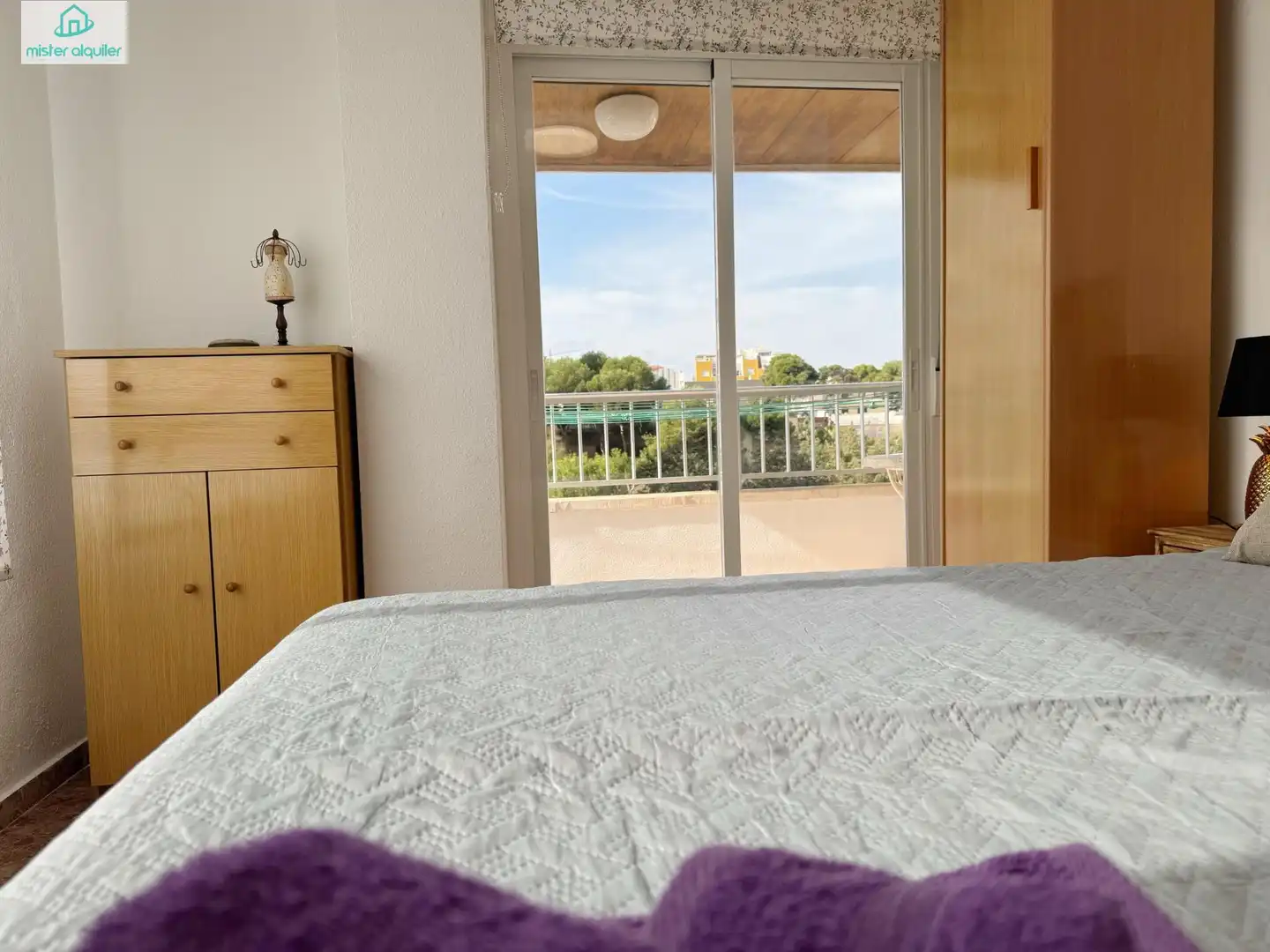 Bedroom of Apartments for rent in El Campello  with Air Conditioner, Terrace and Furnished