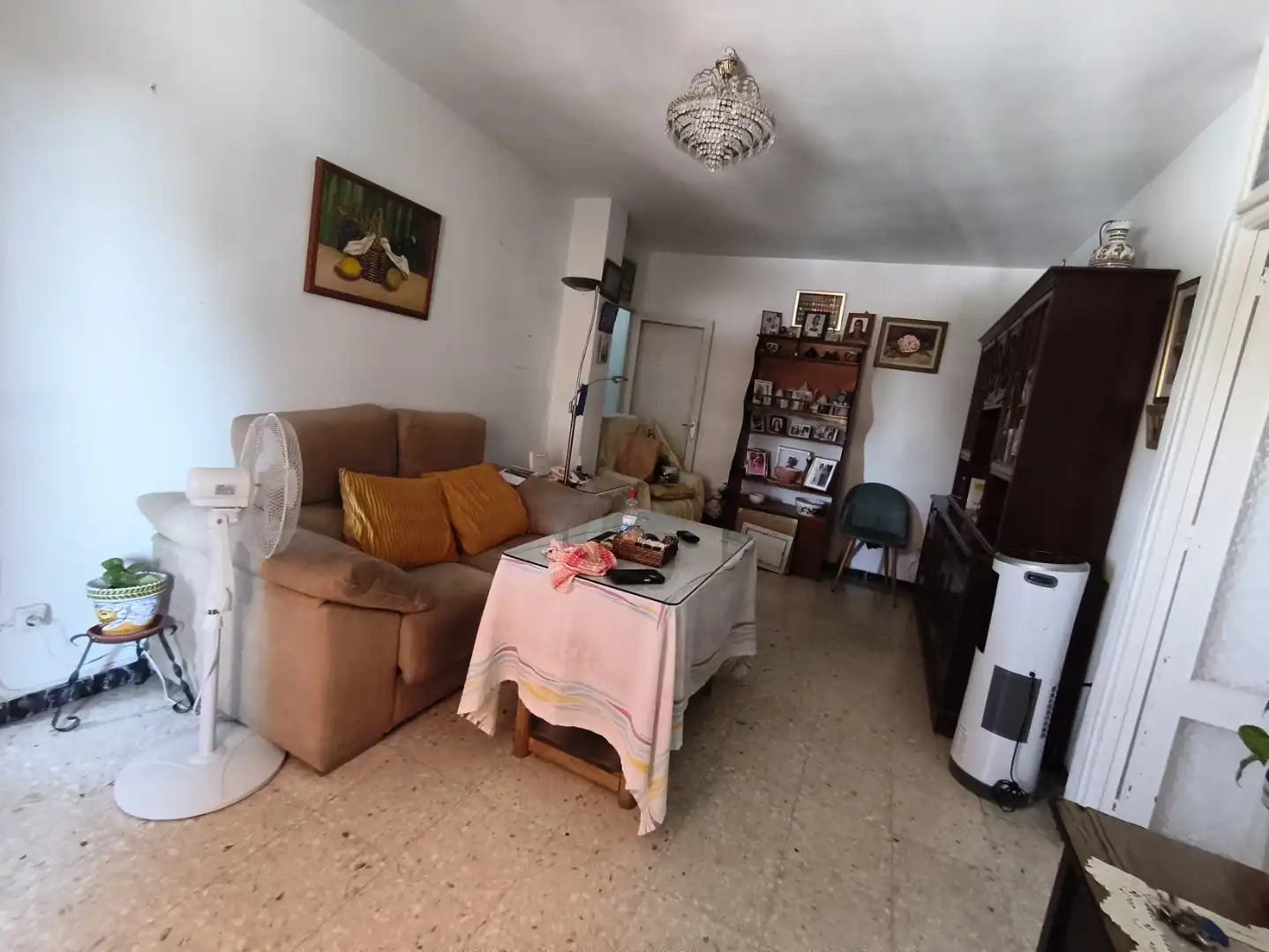 Sala d'estar de Pis en venda en  Sevilla Capital amb Aire condicionat i Balcó