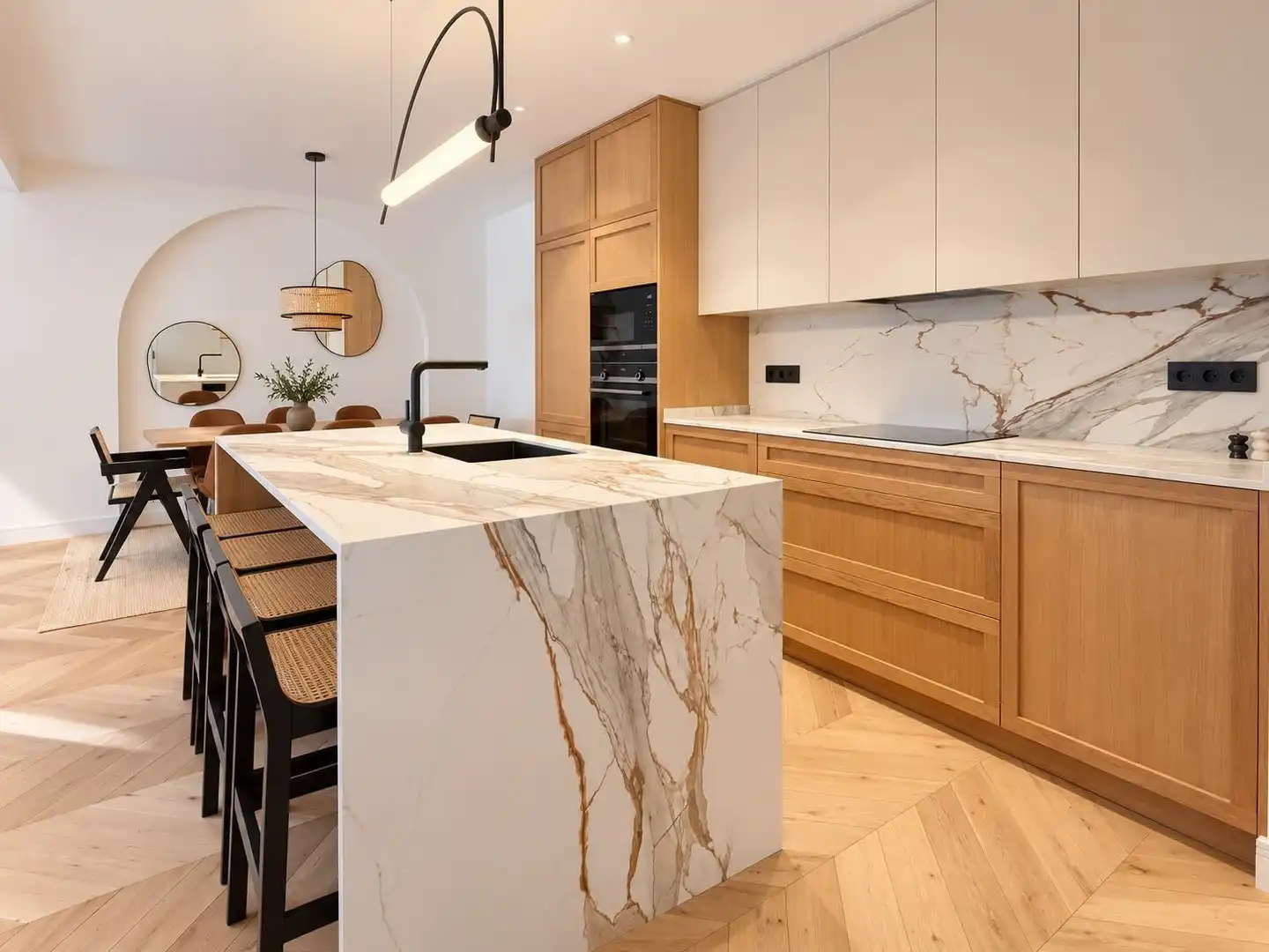 Kitchen of Flat for sale in Barrio de Salamanca