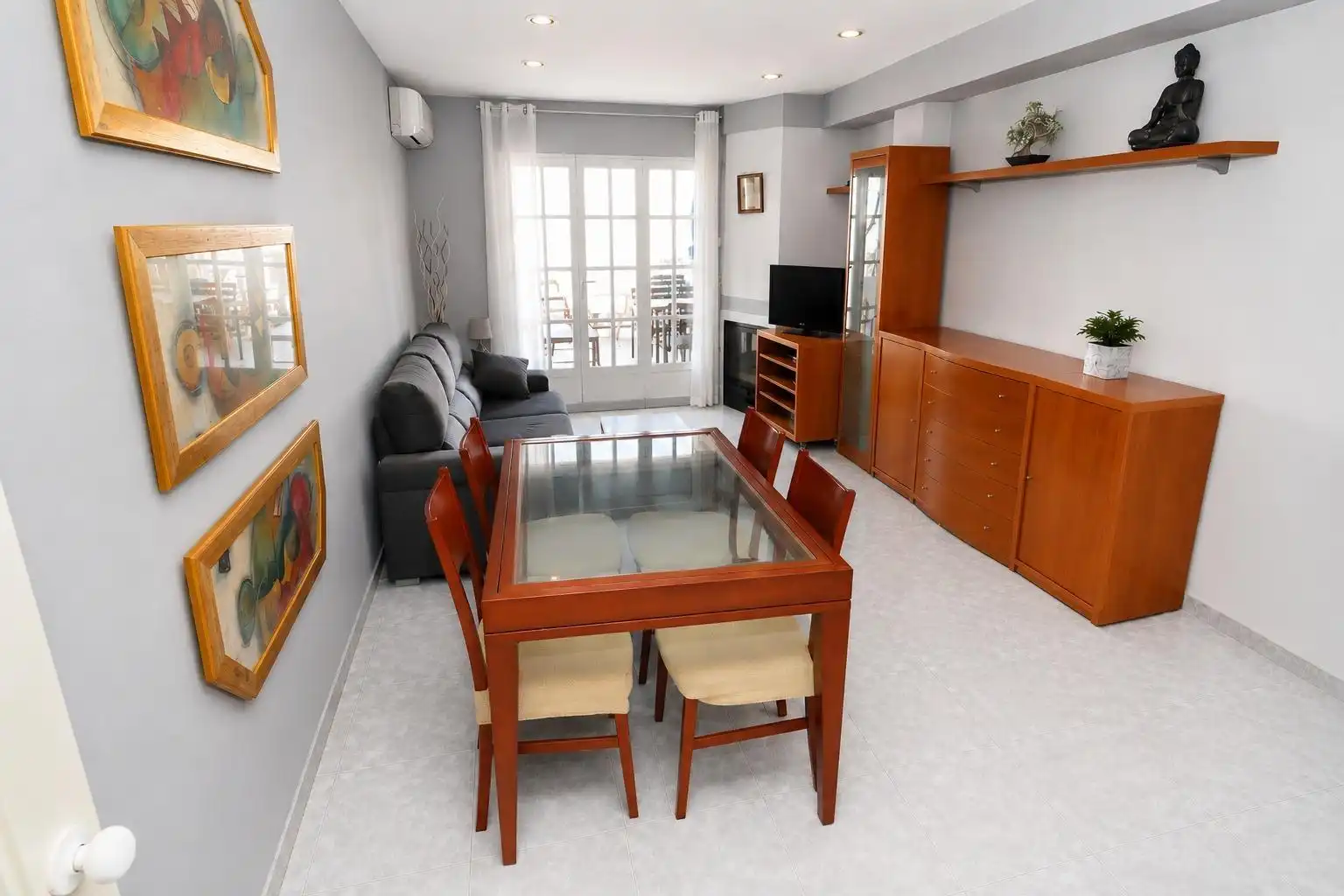 Wohnzimmer von Dachboden zum Verkauf in Alcanar mit Terrasse