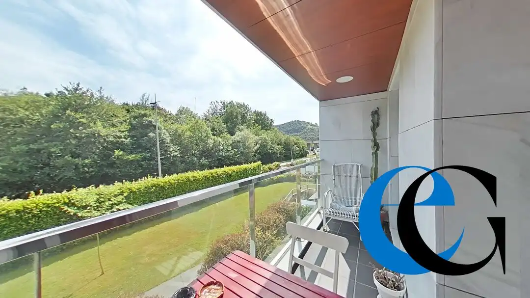 Terraza de Piso de alquiler en Orio con Calefacción, Jardín privado y Piscina