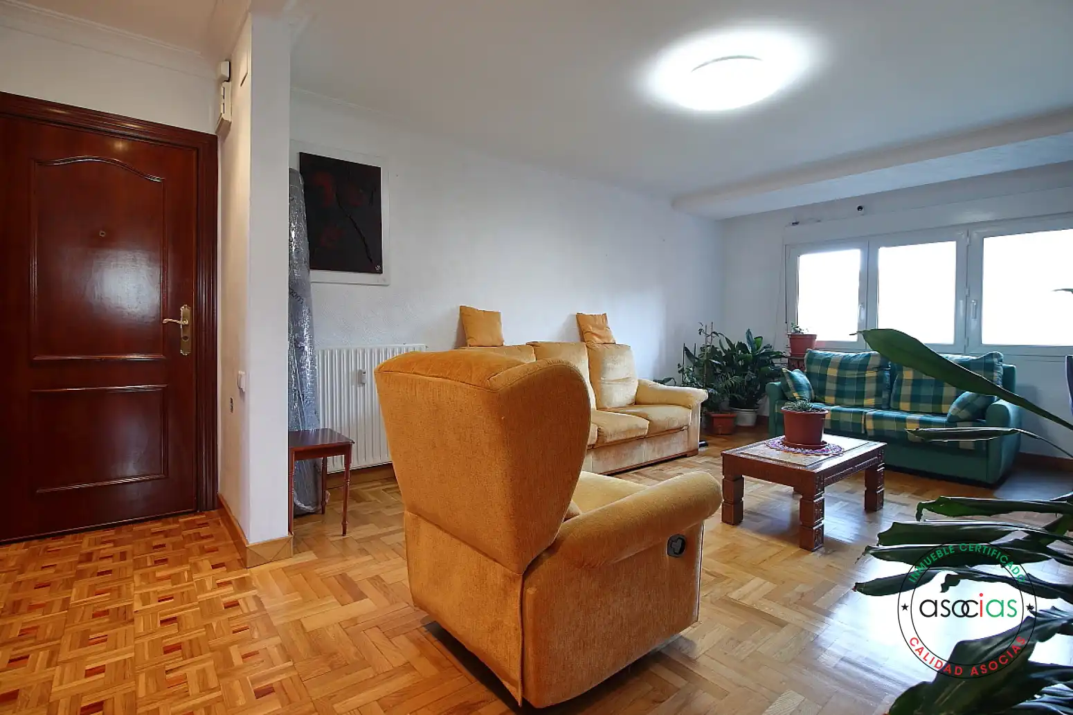 Sala d'estar de Pis en venda en Gijón  amb Calefacció i Parquet