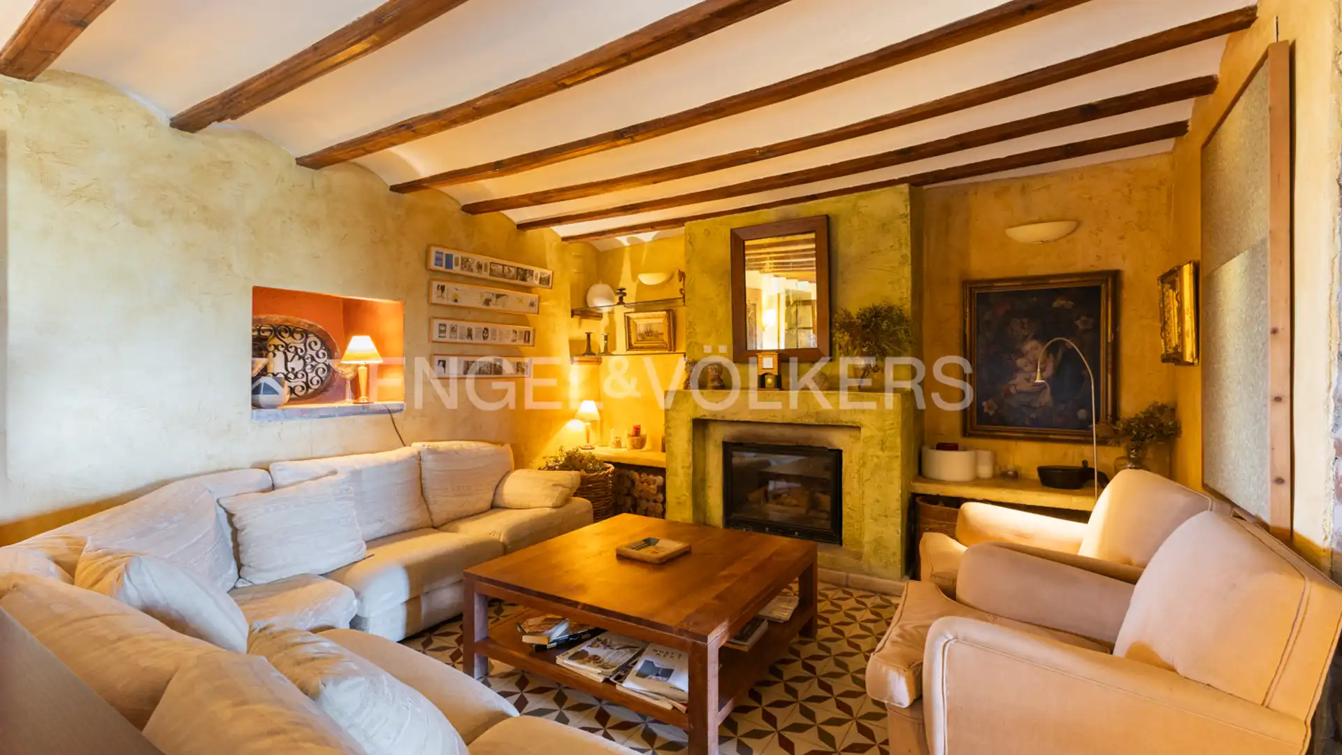 Living room of Houses for sale in Vilafamés  with Air Conditioner, Heating and Private garden