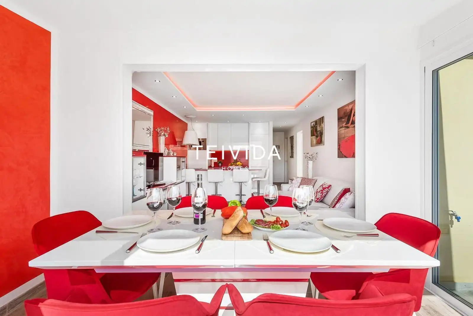 Dining room of Attic for sale in Adeje  with Swimming Pool, Furnished and Community pool