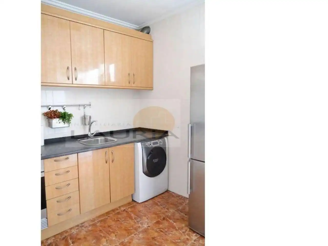 Küche von Wohnung zur Miete in Valencia mit Heizung, Terrasse und Möbliert