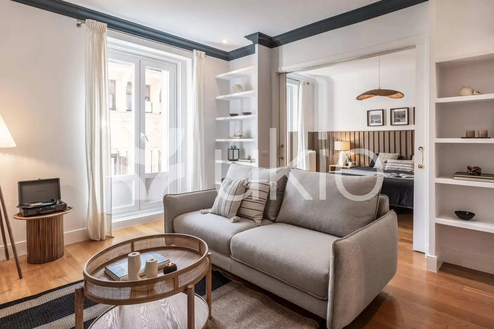 Living room of Flat for rent in Madrid  with Air Conditioner, Heating and Terrace